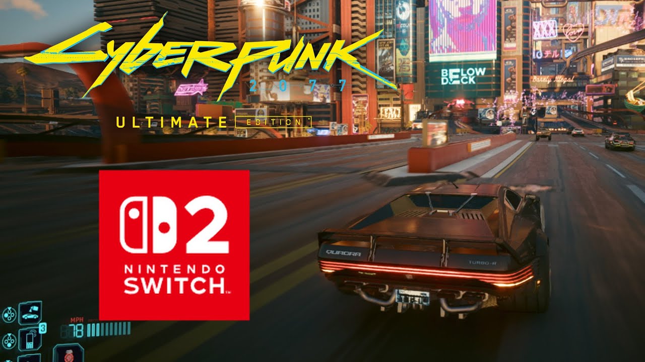スイッチ2版『サイバーパンク2077』ゲームプレイ映像/動画