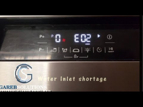 How do i troubleshoot and fix the Error E02 on LG Dishwasher