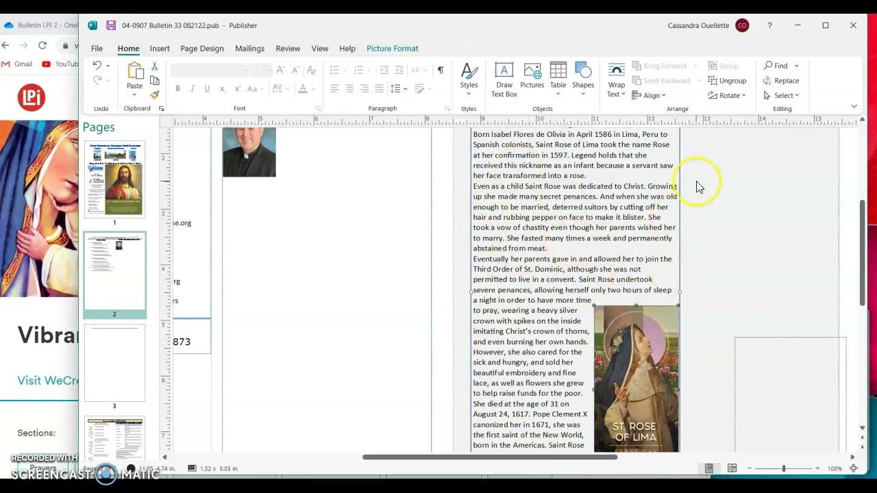 Publisher Tips for the bulletin