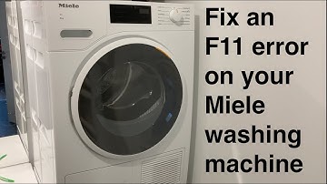 Error F11 on Miele Washing Machine Fix