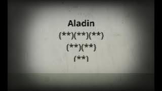 Aladin Spider KARAOKE hq audio minus one