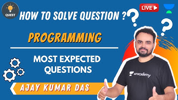 Most Expected Questions | Programming | Ajay Das