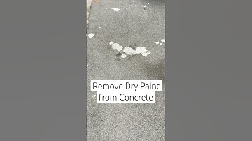Remove Dry Paint from Concrete or Sidewalks | How to Remove Paint Stains #diy #paint #acetone #stain