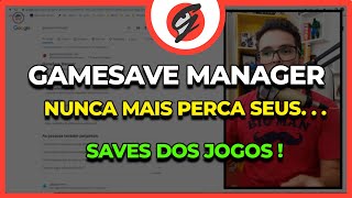 GameSave MANAGER para JOGOS de PC, faça BACKUP AUTOMÁTICO dos JOGOS SALVOS no PC sem PERDER TEMPO