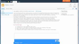 SharePoint 2010 Beta Enterprise Wiki Customisations