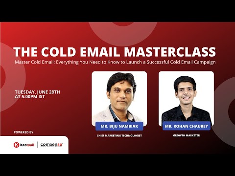 Cold Email Masterclass | KleanMail x Rohan Chaubey