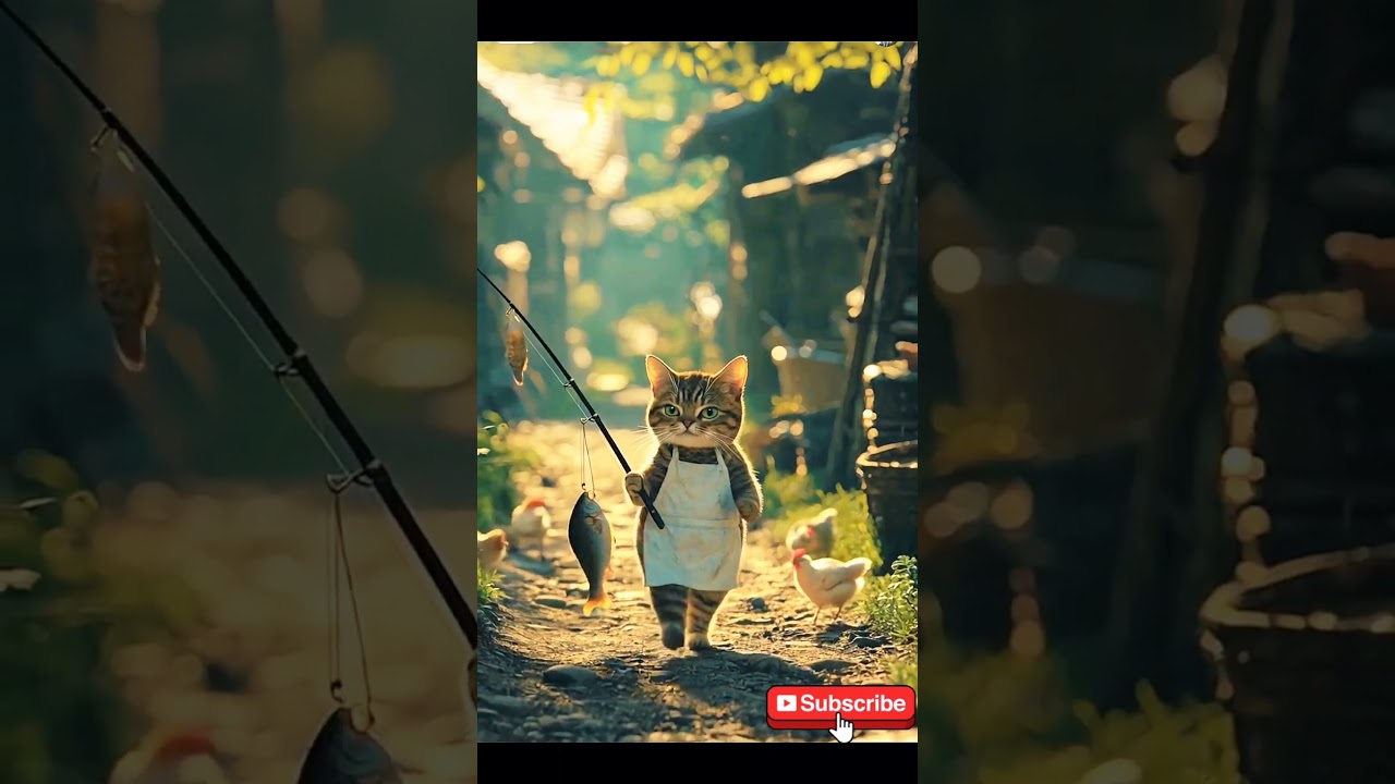 Cat Catches Fish & Eats It! 🐟🔥 ASMR Cooking | Feline Feast 