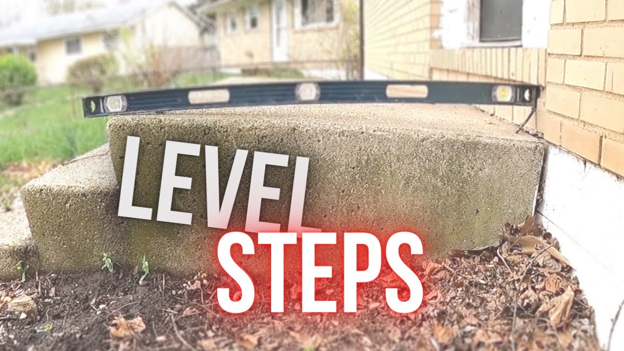 How To Level Sunken CONCRETE STEPS DIY YouTube How To Level Sunken CONCRETE STEPS DIY YouTube
