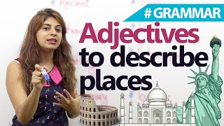 English Conversation lesson – Adjectives to describe places (Learn English with subtitles) English Conversation lesson – Adjectives to describe places (Learn English with subtitles)