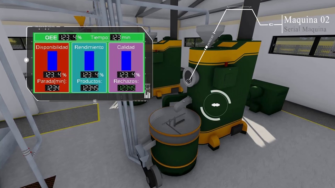 Simulación máquina dosificadora empacadora de café 