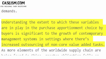 Strategic Performance Measurement of Suppliers at HTC Case Study Help - Caseism.com