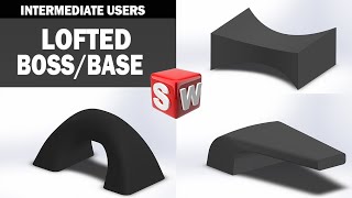 Solidworks Tutorial | Lofted boss/base for different shapes | 3d Modeling Tutorial
