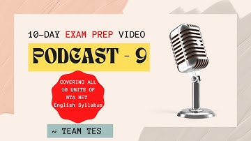 Unit 9 Literary Theory|  Video Podcast | NET/JRF EXAM PREP 2022 | Study Plan