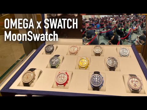 Trying to get Omega x Swatch MoonSwatch watch launch - Flippers, insanity, watch history was written