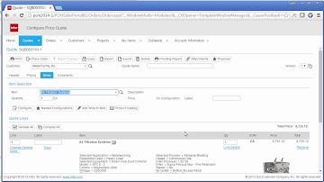 Infor Configure Price Quote Tutorial