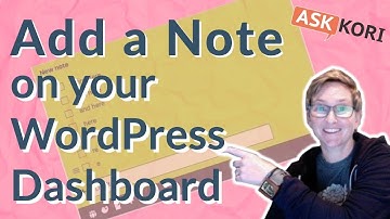 Add a Note to Your WordPress Dashboard ✍📌