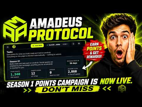 🔥Amadeus Protocol Airdrop🔥 | Season 1 Points Campaign is now live | New Airdrop