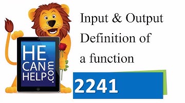 2241 {HECANHELP.COM USA} Input Output Ordered Pair Set College Algebra & Functions
