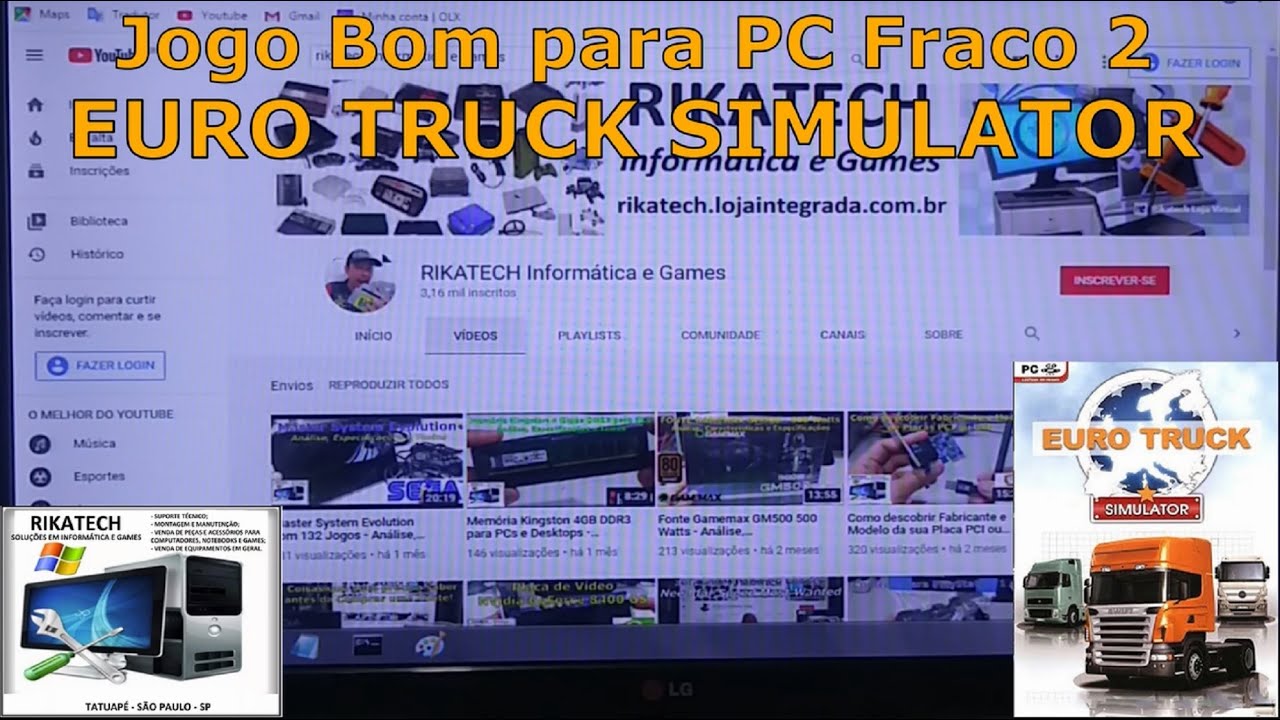 EURO TRUCK PARA PC FRACO?! NOVO JOGO DE CAMINHÃO MUNDO ABERTO QUE