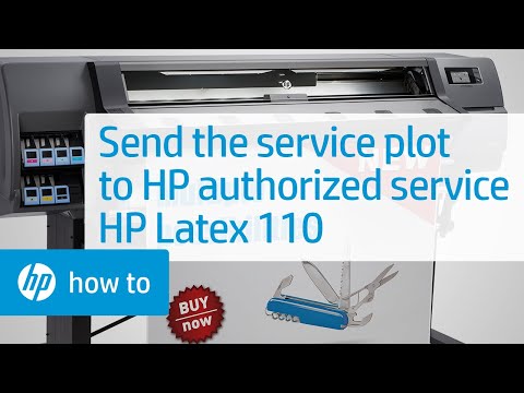 Sending the Service Plot to HP Authorized Service | HP Latex 110 Printer | HP