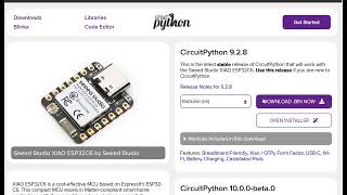 Install circuitpython on xiao esp32c6 using browser