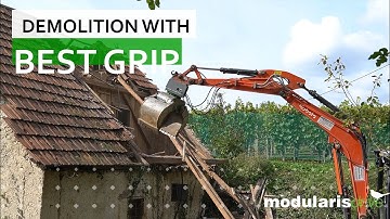 Modularis Best Grip Demolition Grapple with Kubota Machines