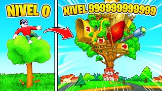 CASA DEL ÁRBOL NIVEL 999,999,999! 🔥😱 | Roblox