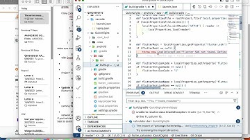 unable to resolve class GradleException in flutter