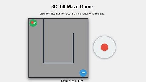 Titling Maze Game Using JavaScript