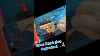 Iphone 13 Back Glass Replacement Nice Blue Back Glass Shattered.