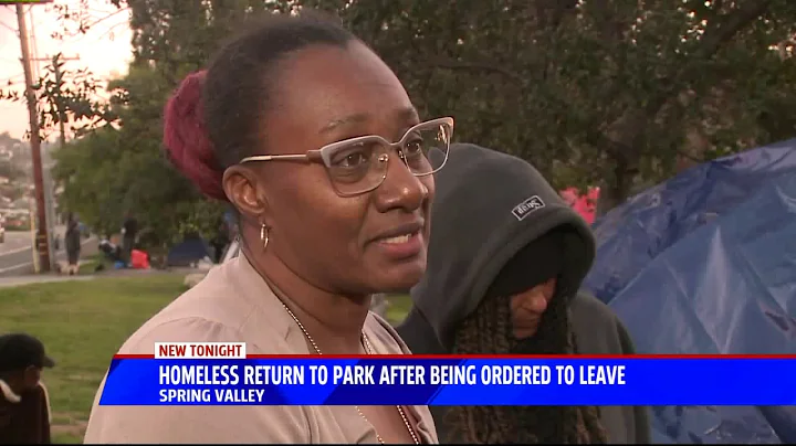Homeless Return To Park After Being Ordered To Leave