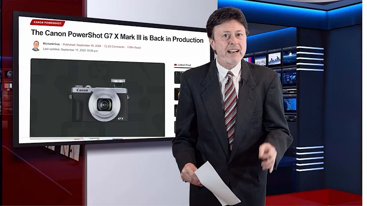 Canon G7X Mark III- BREAKING NEWS: IT'S BACK !!: FULL REVIEW!