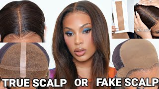HIDE THE GRID ON LACE FRONT  | TRUE SCALP TAPE OR FAKE SCALP WIG| INSTANT LACE MELT INSTALL