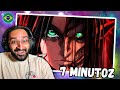 Xfayze reacts 7 minutoz  eren ao som do estrondo attack on titan