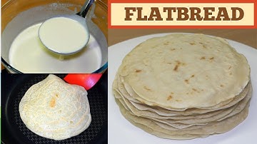 5-Minutes Ready! Quick And Easy Flatbread Made With Liquid Batter! No Kneading! No Yeast! No Oven!