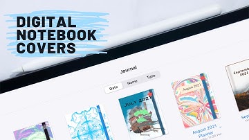 How to Make a CUSTOM DIGITAL NOTEBOOK COVER