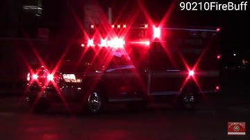 LAFD Rescue 41 Transporting Code 3 to Cedars