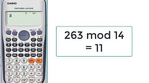 Calculate mod (the Remainder) using calculator with one step ! (991ES)