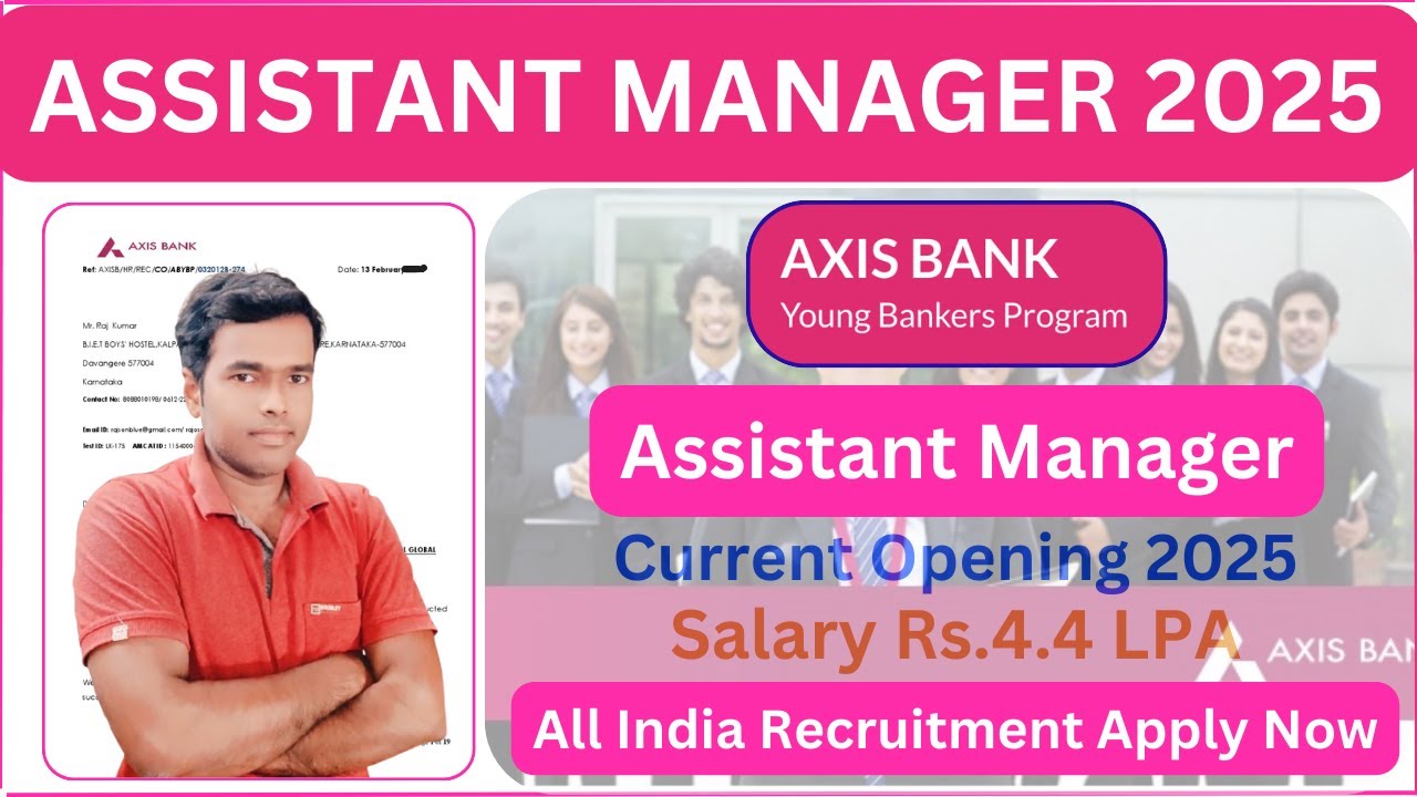Axis Bank Young Banker Program Batch No 19 Apply Now @employmentguruji ...