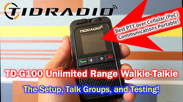 TID Radio G100 Push-to-Talk over Cellular (POC) Portable Communications | INTL Country Demonstration