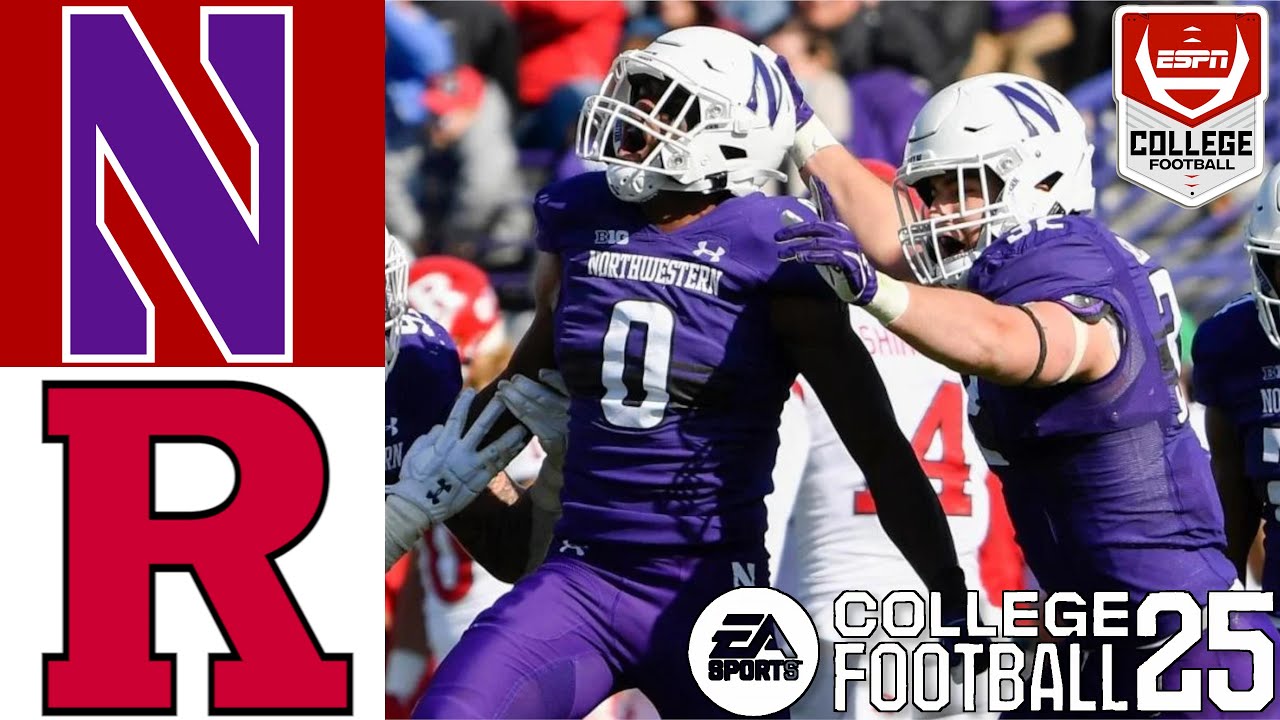 Northwestern Wildcats vs. Rutgers Scarlet Knights | Full Game College Football 25 | 4K 60FPS