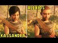 Alexios vs Kassandra Getting Leonidas Spear -Both Scenarios- Assassin&#39;s Creed Odyssey