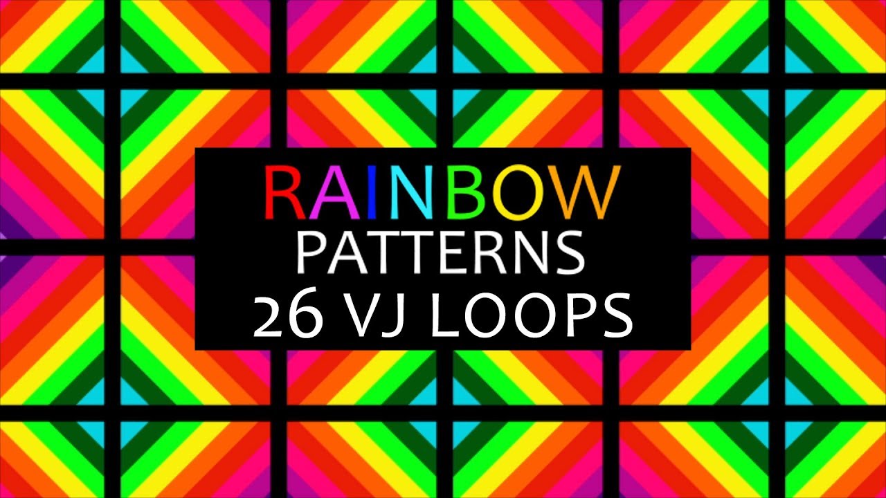 Rainbow Patterns || VJ Loops Pack - YouTube