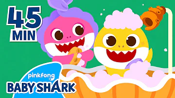 Let's Take a Bath with Baby Shark! | +Compilation | Habits and Songs for Kids | Baby Shark Official