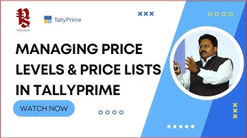 How to Enable Price Levels & Price Lists in TallyPrime