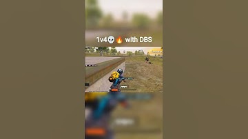 Insane 1v4🔥💀 clutch with DBS | BGMI #bgmi #clutch #1v4clutches