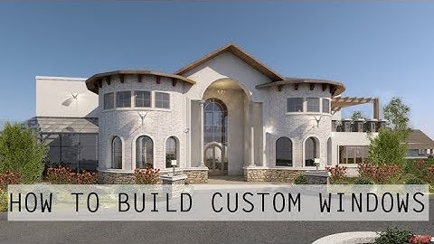 ARCHICAD: HOW TO BUILD A CUSTOM WINDOW
