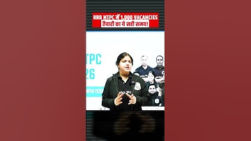 RRB NTPC 1000 VACANCIES 😍😍 #sscwallah #rrbntpc2025 #rrb
