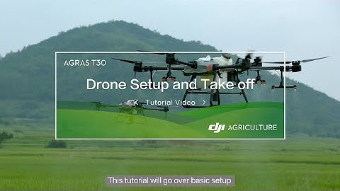 Agras T30/T10: Drone Setup and Takeoff