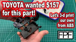 3D Printed ABS Car Parts  Corolla Fuel and Trunk Release